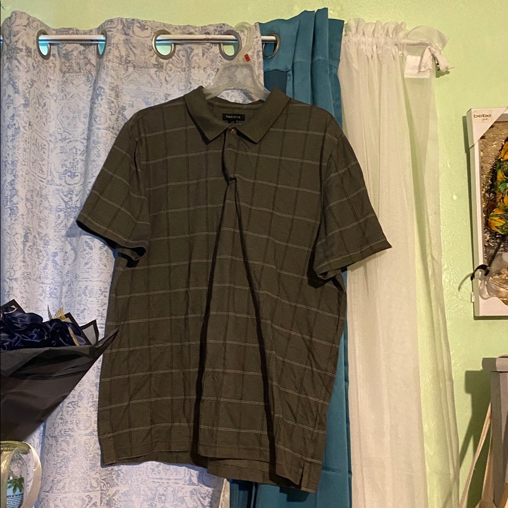 Van Heusen Black and White Checkered Shirt